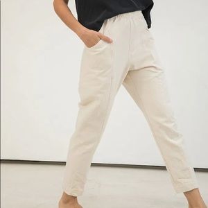 Elizabeth Suzann clyde work pant, 4R, natural